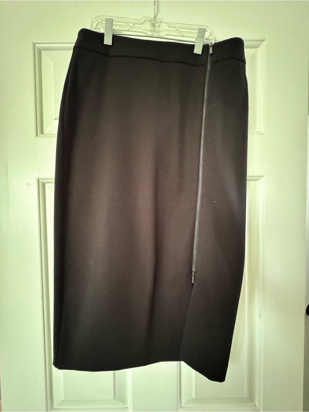 Ann Taylor Black Pencil Skirt with Side Zip Detail